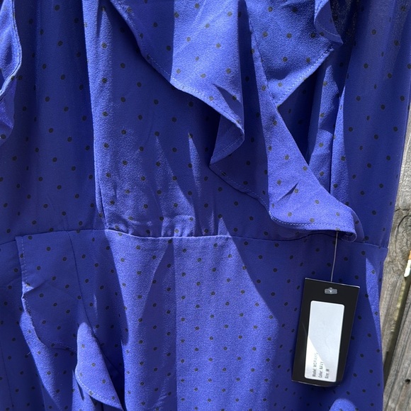 Able Blue Asymmetrical Ruffled Halter Sundress - Picture 4 of 6